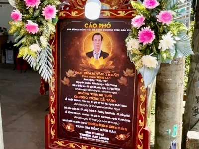 LỄ TANG PHẠM VĂN THUẤN
