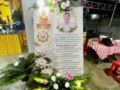 LỄ TANG CHÁU PHẠM HOÀNG NHI
