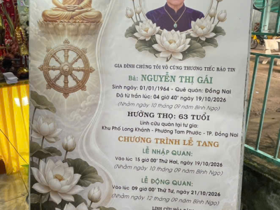 LỄ TANG BÀ NGUYỄN THỊ GÁI