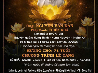 LỄ TANG ÔNG NGUYỄN VĂN ĐÁNG