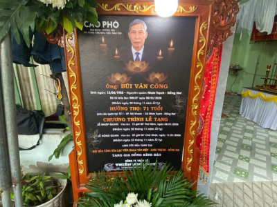 LỄ TANG ÔNG BÙI VĂN CÔNG