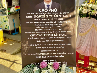 LỄ TANG NGUYỄN TUẤN THANH