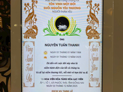 LỄ TANG NGUYỄN TUẤN THANH