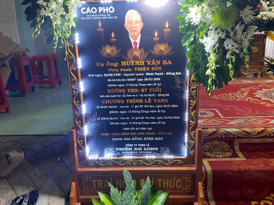 LỄ TANG CỤ HUỲNH VĂN BA
