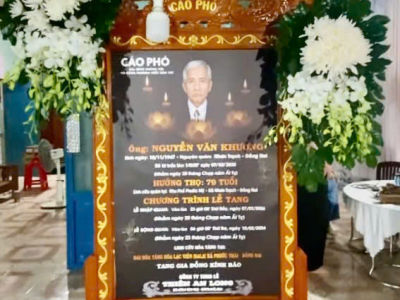 LỄ TANG ÔNG NGUYỄN VĂN KHƯƠNG