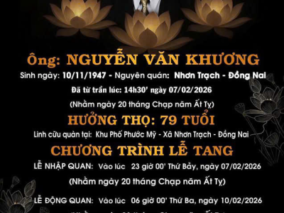 LỄ TANG ÔNG NGUYỄN VĂN KHƯƠNG