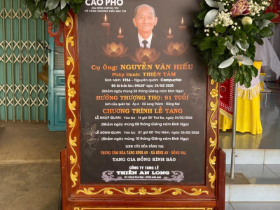 LỄ TANG ÔNG NGUYỄN VĂN HIẾU