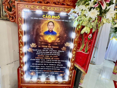LỄ TANG BÀ PHẠM THỊ THÀNH