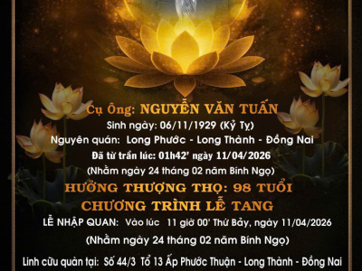 LỄ TANG ÔNG NGUYỄN VĂN TUẤN