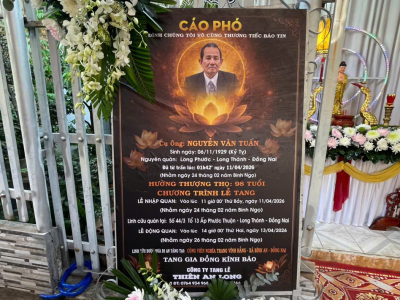 LỄ TANG ÔNG NGUYỄN VĂN TUẤN