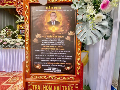 LỄ TANG ÔNG TRẦN VĂN PHÚC